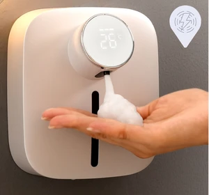 1500 Mah Electric Wall Mounted Automatic Hand Sanitizer & Soap Dispenser for Hotels