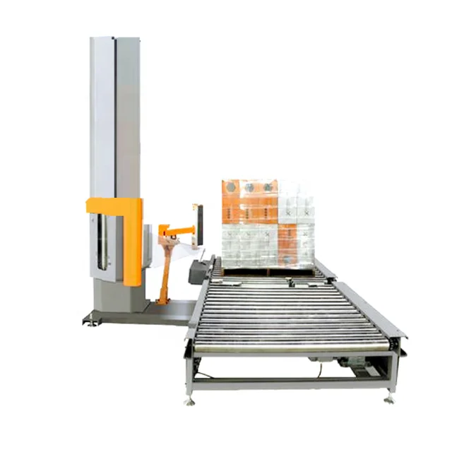 Less Labor Cost Film	Machine Packing Wrapping Pallet Machine Forklift Enter Turntable