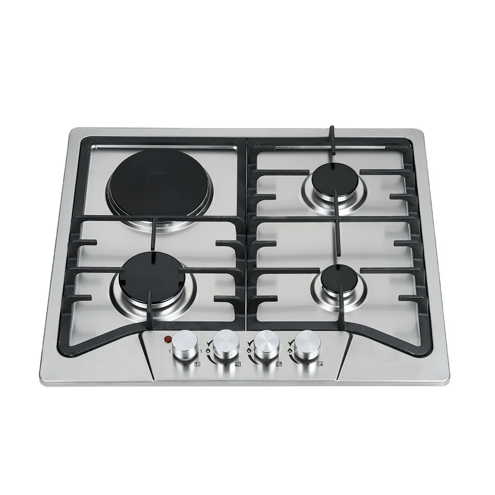 60cm Built in Gas Cooktop with 4 burner Gas and Electric Gas Stove Hot Selling Kitchen Cooker Hob