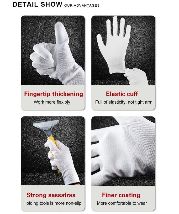 White Esd Gloves With Nice Price For Sale Buy 13 Gauge White