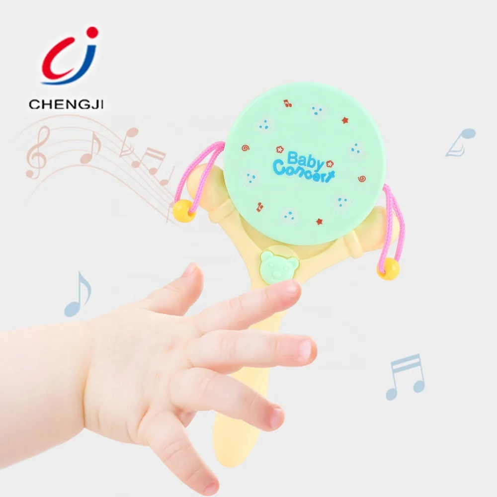 Экологичная пластиковая детская игрушка-погремушка, детская игрушка-колокольчик