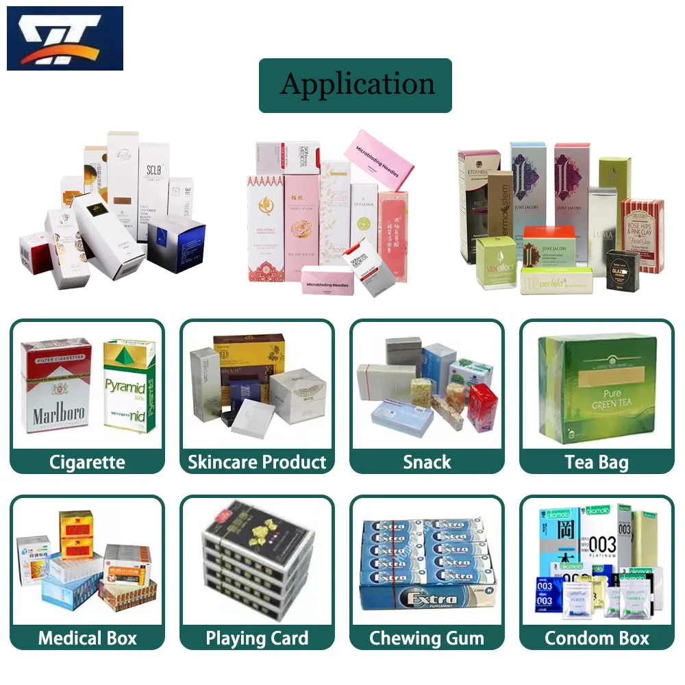 BTB-400 High Speed Automatic Cellophane Wrapping Machine for Mask Soap Cosmetic Box Wrapping