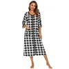 Plaid nero/bianco