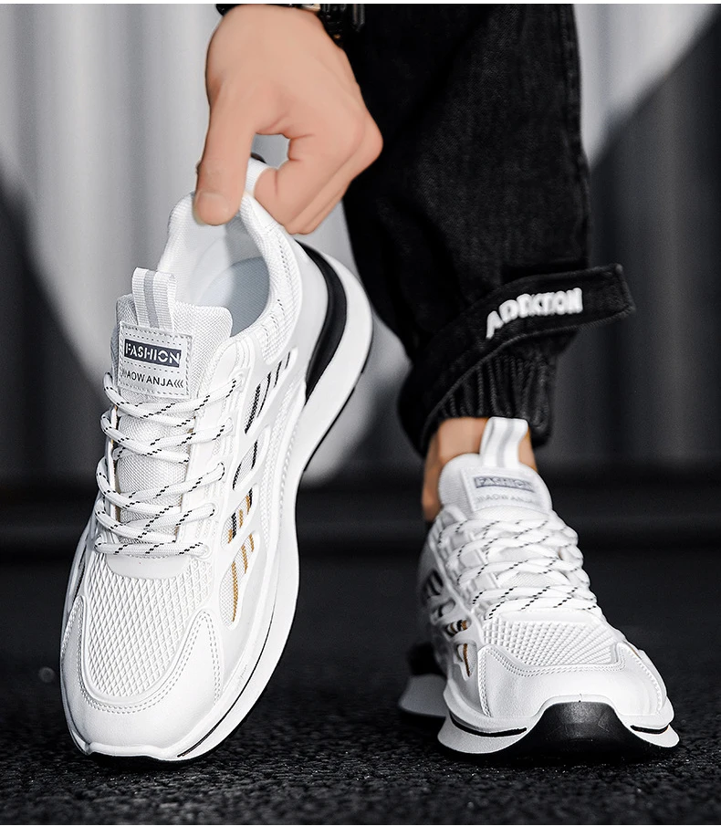 Fast Shipping Men Breathable Running Shoes Outdoor Sport Fashion Casual Shoes