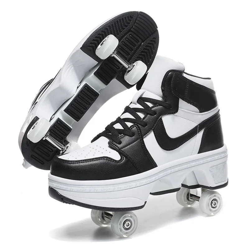 Jinjiang Custom Retractable Outdoor Kick Out Roller Skate Shoes