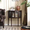 Semi-circular entryway cabinet