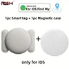 White Airtag + White magnetic sleeve