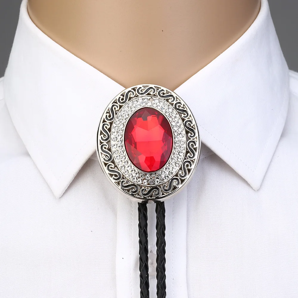 GelConnie Silver Bolo Tie - Western Cowboy Necklace For Men & Women, Adjustable - View #2