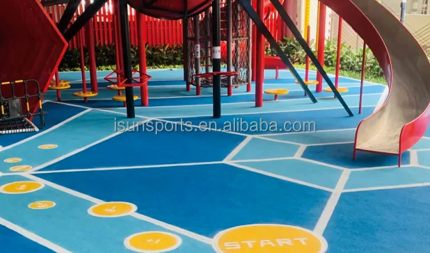 Soft EPDM Rubber Surfacing for Swimming Pool Deck Kids Playground Park  Cost-effective Easy Clean EPDM Rubber Flooring