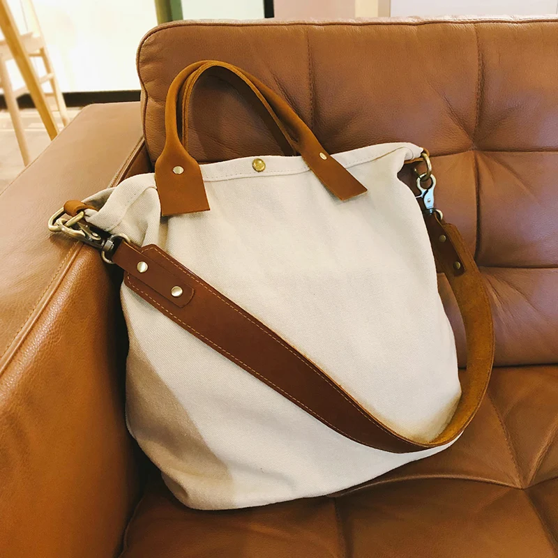 Trendy Canvas Tote & Shoulder Bag for Women