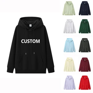 Custom 320 Gsm High Quality Heavy Weight Puff Print Men's 100% Polyester Embroidery Tracksuits Sweatshirt Winter Oversize Hoodie