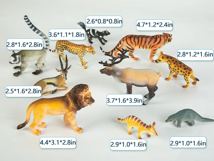 Set De 3 Figuras De Mamut Familia, Juguetes De Plástico PVC Pintados A Mano, Modelo Realista Para Educación Y Juego Creativo