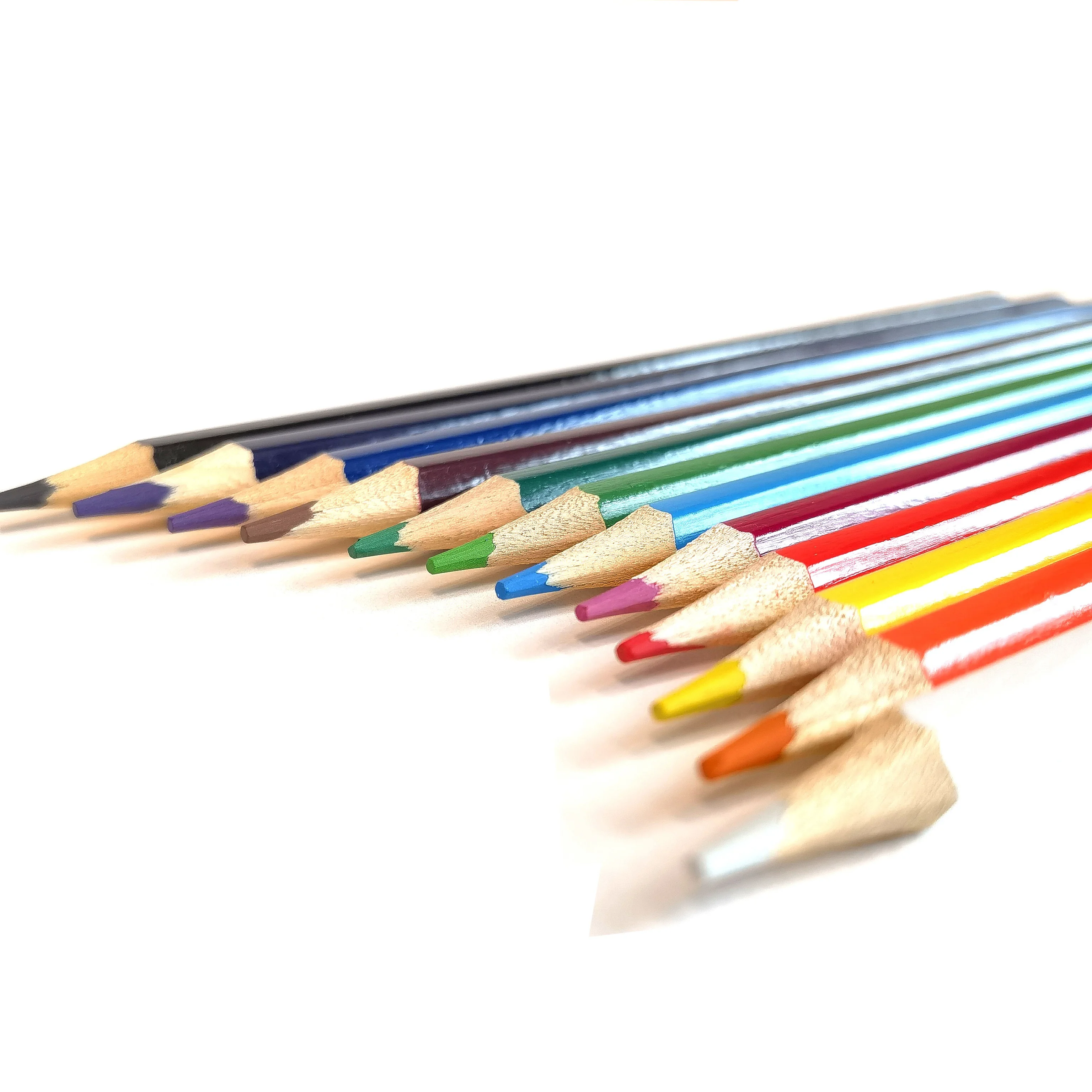 Топ качество оптовой цветной карандаш цвета набор карандашей в бумажной коробке 12 видов цветов алмазов картина по индивидуальному заказу древесины логотип