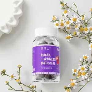 Dr. Qu Natural Antioxidant Aronia Extract Anthocyanin Polyphenol Food Grade Gel Candy in Bottle