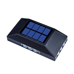 Vertak Solar System Courtyard Lamp Waterproof IP65 Decorative Solar Garden Wall Lamp with 6 Led