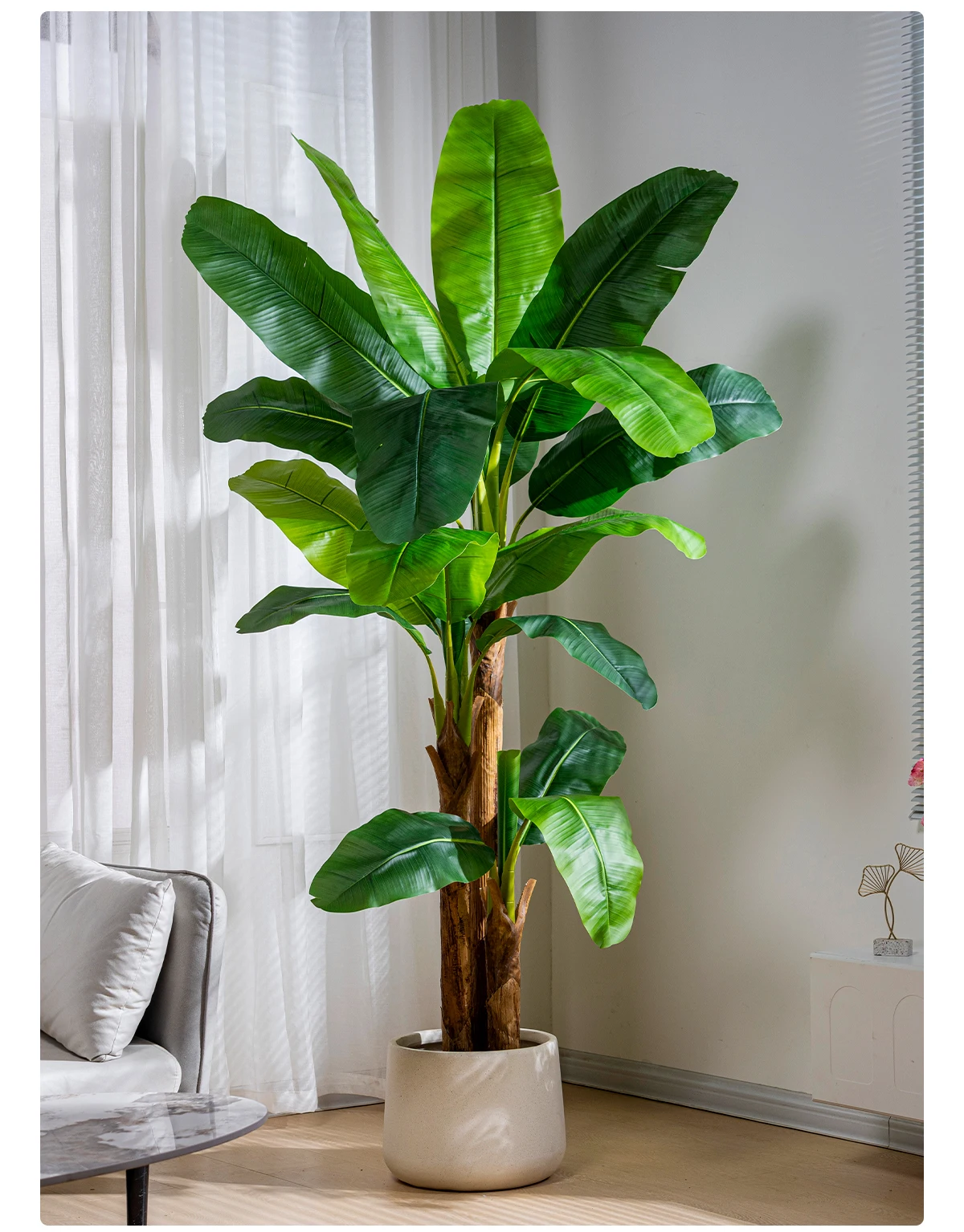 product large 2m outdoor home artificial bonsai tree pe plastic bird paradise palm traveler banana wedding decorative faux grass trees-13