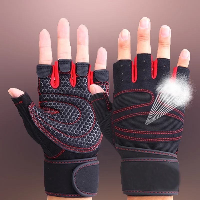 Workout Sports Anti Slip Light Breathable Weight Training Lifting Sports Gym Fitness Gloves