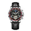 silver shell red ring black leather