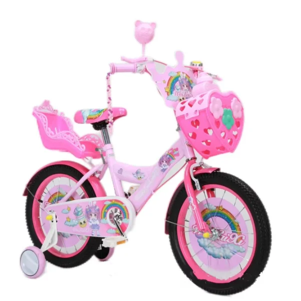 Manufacturer Direct Sale 12-20inch Kids Bicycle Princess Model Pedal Bike for 3-9 Years Old Single Speed Steel for Boys Girls