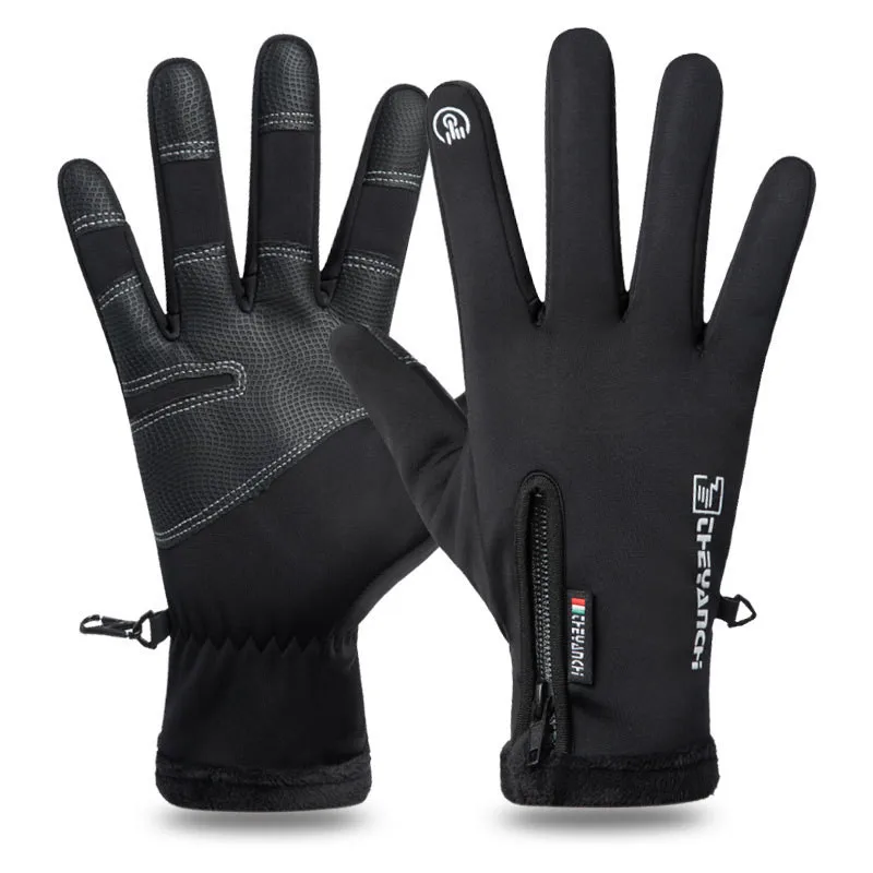 winter outdoor thermal touch gloves