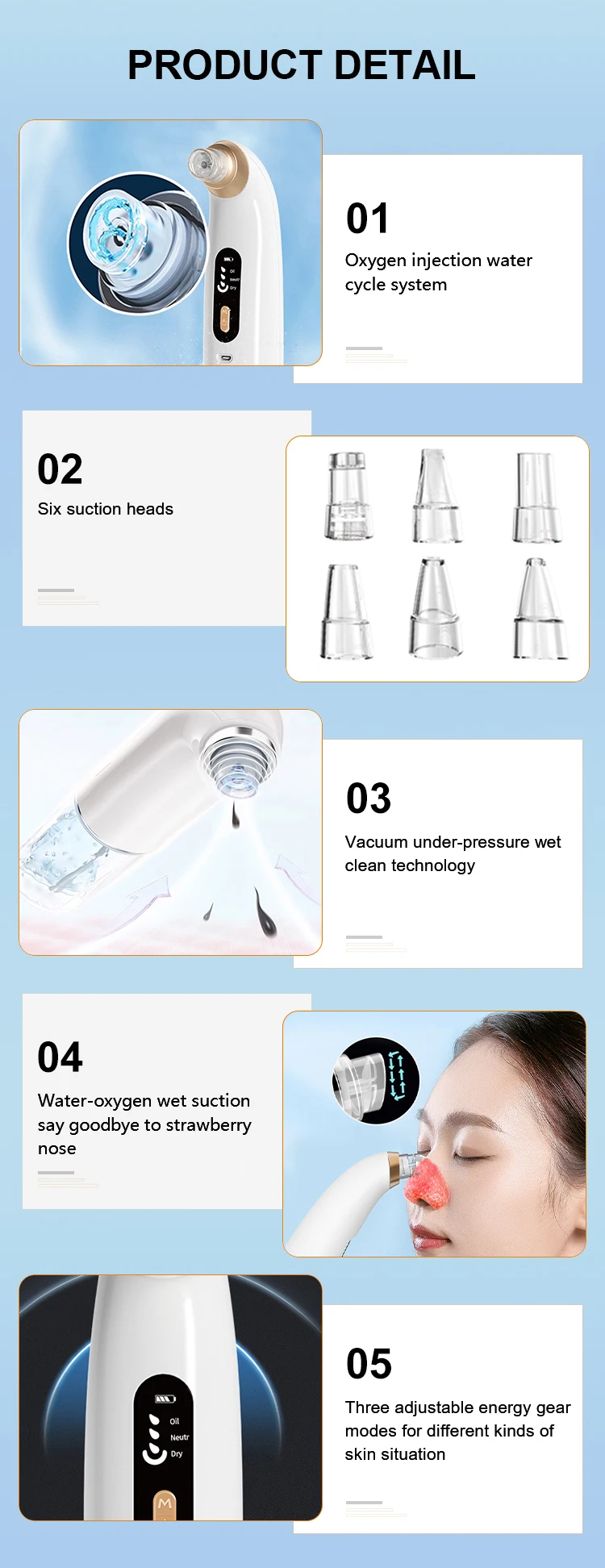 Electric Whiteheads And Blackhead Remover Machine Nose Blackhead