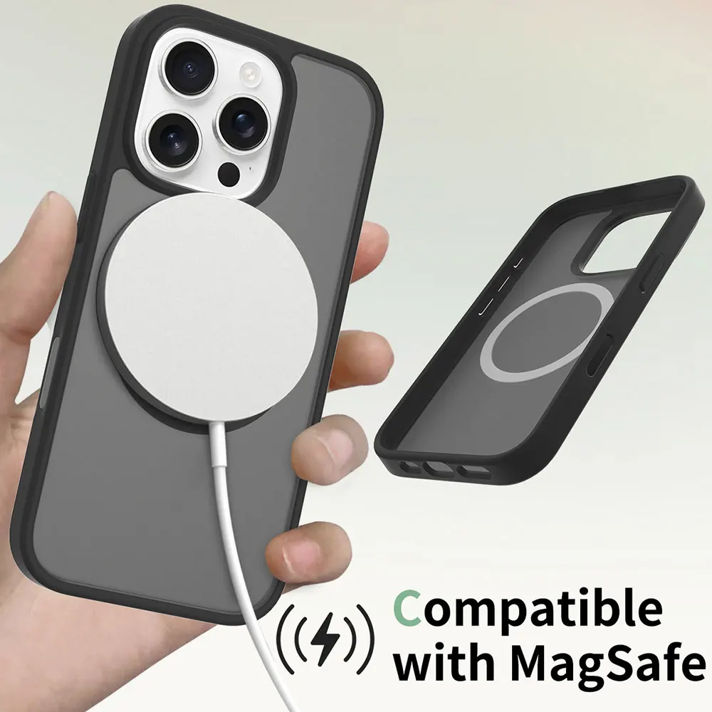 Skin-Feel Magnetic Mobile Phone Case With Smart Camera Button Suction Protective Cover For Iphone16 Plus Pro Max manufacture