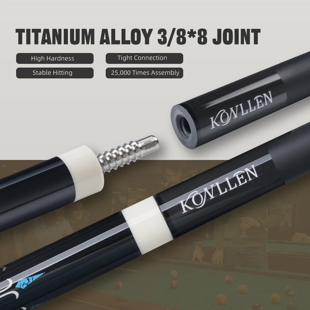 KONLLEN コンラン キュー KL-08 KONLLEN KL-08 Carbon Fibre Pool Cue Professional Billiard Cue