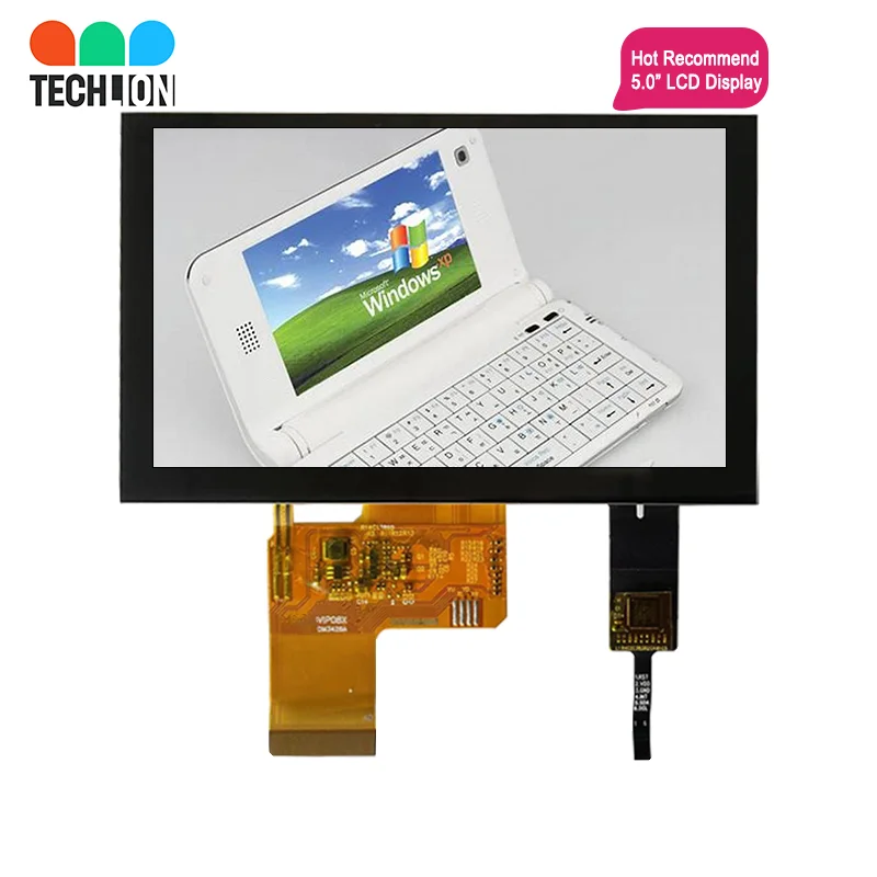 5 Inch 800x480 Resolution Transmissive Ips Lcd Display With Ctp Rgb Tft Lcd Module Touch Screen 0652