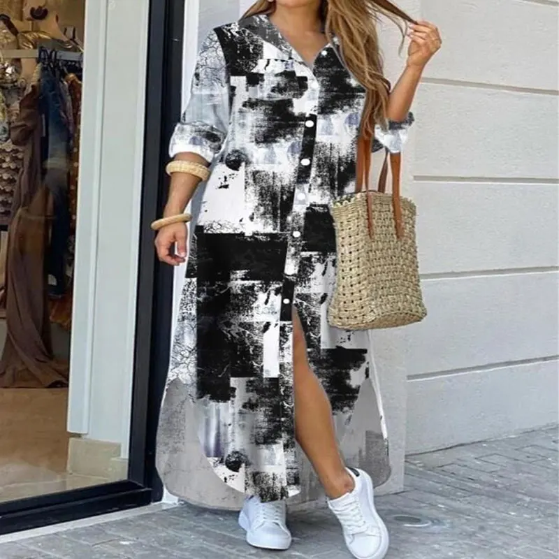 2024 Casual Spring Design Long Dresses Women Plus Size Women Dress Lady   H7767feed34754366a8d3c693a2a45d0bp 