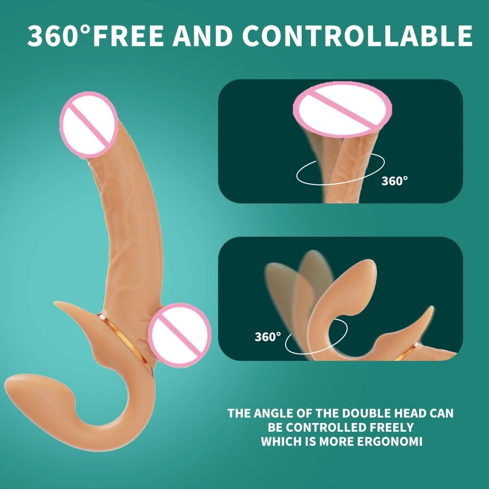 Lesbian Wearable Telescopic Vibration Double Dildo - Eco-Friendly Silicone  Sex Toy for Women & Couples, 100% Waterproof