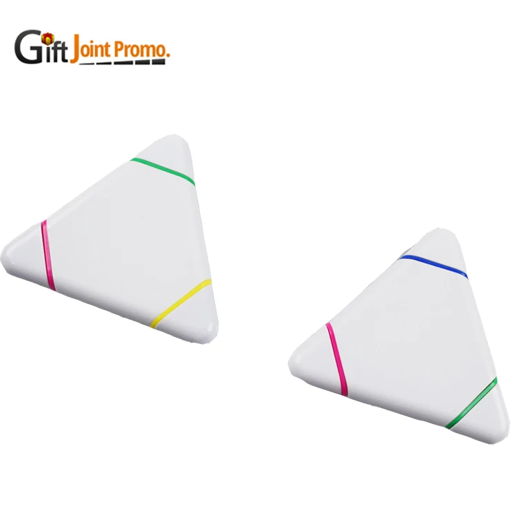 Promotional Custom LOGO 3 Colors Triangle Highlighter