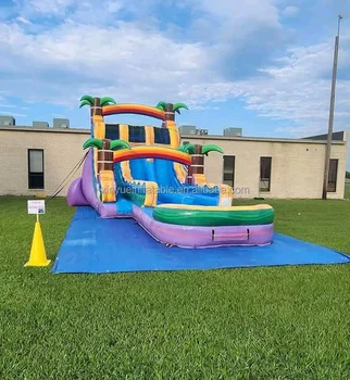 New double Lanes Commercial Giant Inflatable Water Slide With Pool Cheap Inflatable Water Slides For Adult And Kids