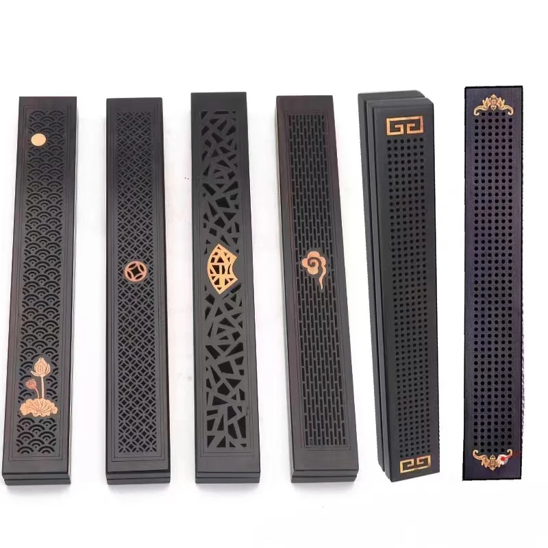 Chinese Style Wooden Burning Box Incense Burner Box Sandalwood Wooden