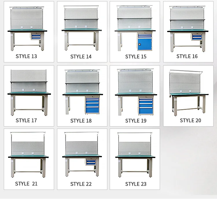 Hot Selling New Design Garage Storage Workbench for Workshop Steel Workbench Metal Cabinets manufacture