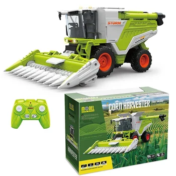 2.4G Remote Control Corn Harvester RC Farm Tractor Truck Toy 1:24 Scale with Sound Lights Spray and Rotating Header for Kids RTR 2.4G Remote Control Corn Harvester RC Farm Tractor Truck Toy 1:24 Scale with Sound Lights Spray and Rotating Header for Kids RTR