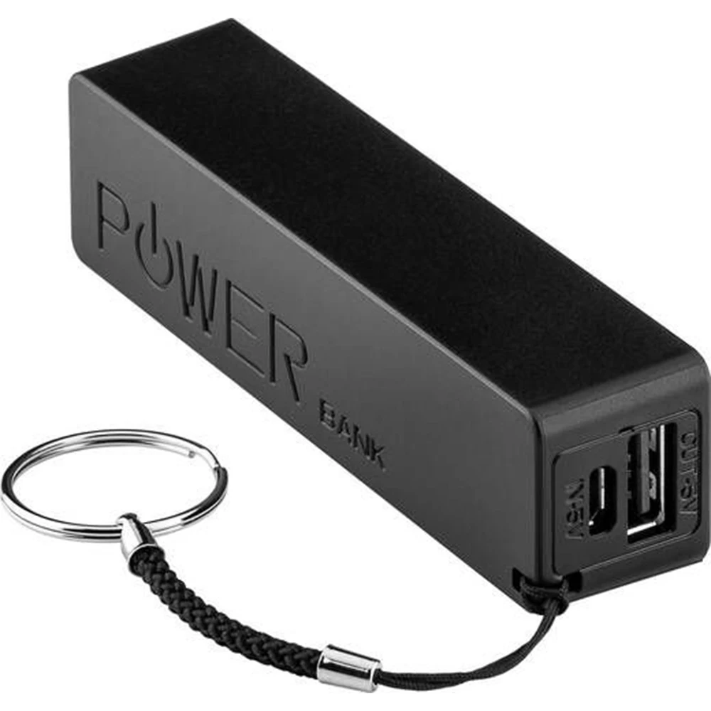 Shenzhen factory 2600 mAh Small Size Emergency Diy Finger key Chain Case Kit Power Bank
