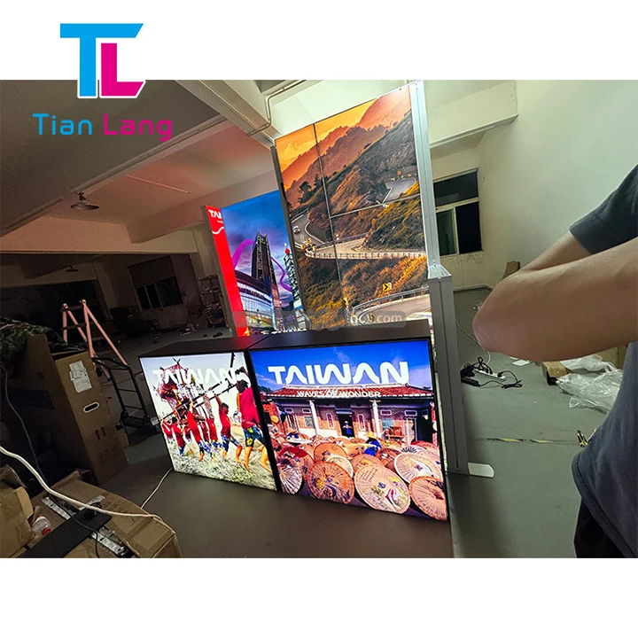 שולחן קפוצ'ים עם מסגרת אלומיניום לארועי פרסום ניידים לשימוש בתערוכות מסחר