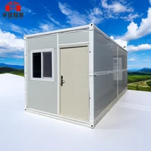 Easy Folding 40 Ft 20 Ft Prefab Container Expandable House Light Steel Folding Prefabricated Home Villa 5 Bedroom With Bathroom