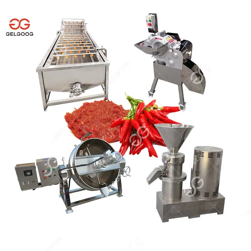 Stainless Steel Chili Pepper Sauce Machine  Full Automatic Chili  Processing Machine Manufacture