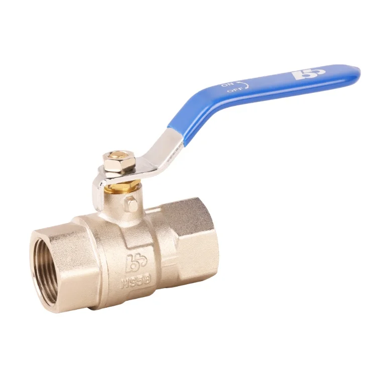 Euro market Female  Forged brass water ball valve with blue long lever handle suitable for piping an