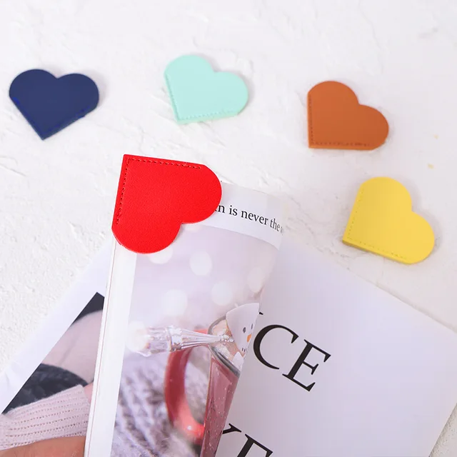 Cute Corner Bookmark Personalized Bookmarks for Reading Handmade Heart Bookmark for Women