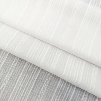 Cotton jacquard fabric shirt dress cotton fabric summer short sleeve decorative cloth printing base dyeing base SS18037