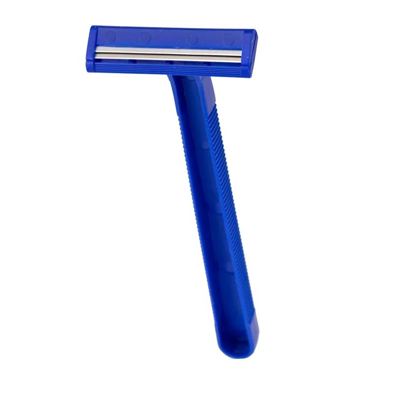 PearlMax OEM High Quality Cheapest Double Blade Disposable Razor Without Lubricating Strip for Men Barber Plastic Handle Razor