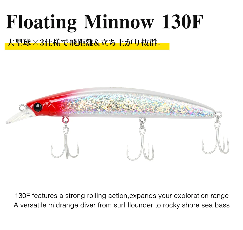 Baits Lures TSURINOYA 130mm 23g Floating Lures For Fishing Minnow