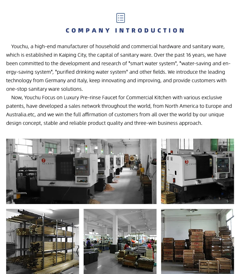 High Quality 1791Gram Brass Kitchen Faucet Commercial Wholesale SUS304 Hot Cold Water Pull Sink Taps Industrial for Hotels supplier