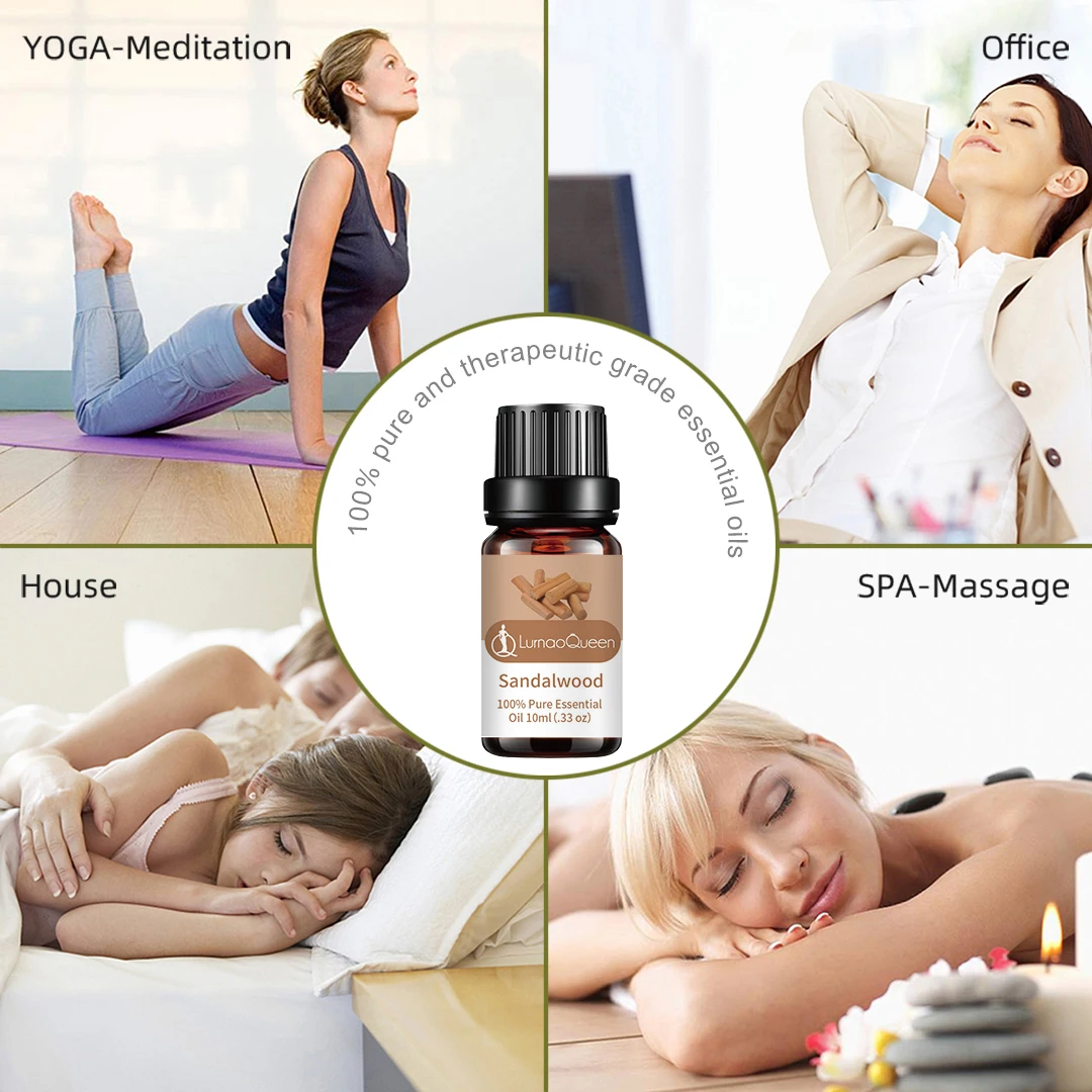 1000ML Sandalwood Essential Oil 100% Pure Natural Therapeutic Grade  Aromatherapy Fragrance Oil for Candle Making 3 Year Shelf, image size:1080x1080