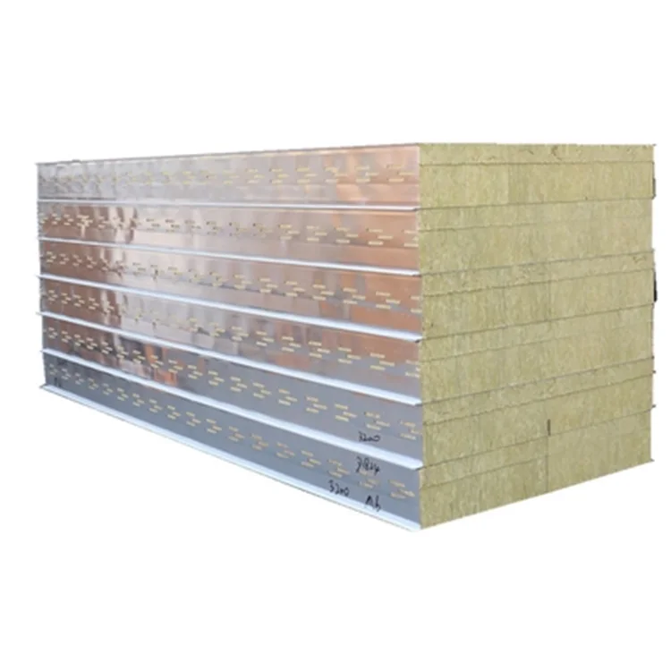 Industrial for Rockwool Insulation Panels for Building Wall Fireproof Stainless Steel Kiln Thicknessl