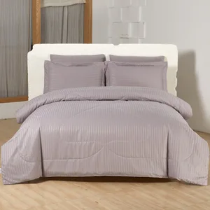 Stripe Woven Microfiber Bedding Set