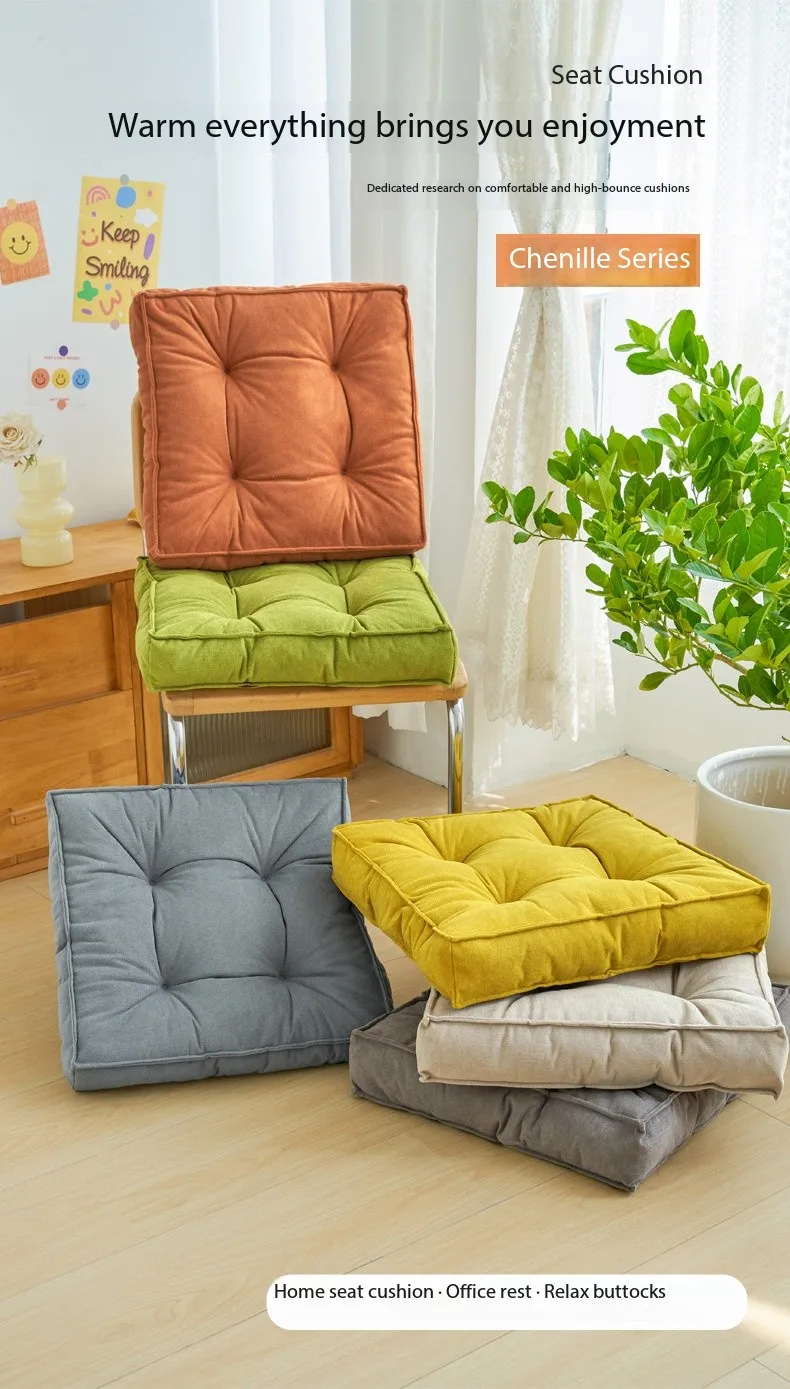 Must-Have Thickened Bay Window Office Chair Cushion Anti-Slip ...