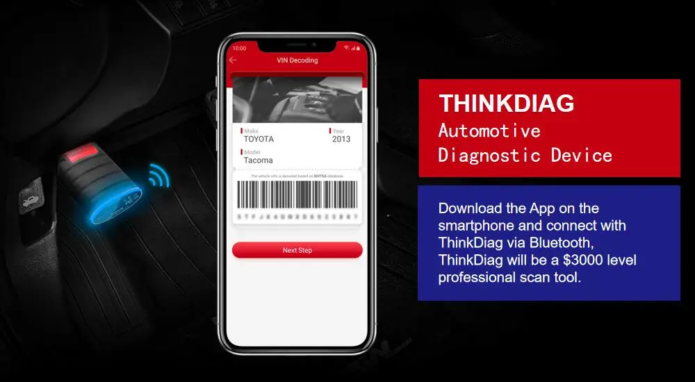 New Version ThinkDiag ALL Car Brands All Reset Service 1 Year Free Update OBD2 Diagnostic Tool Active Test ECU Code Surpass